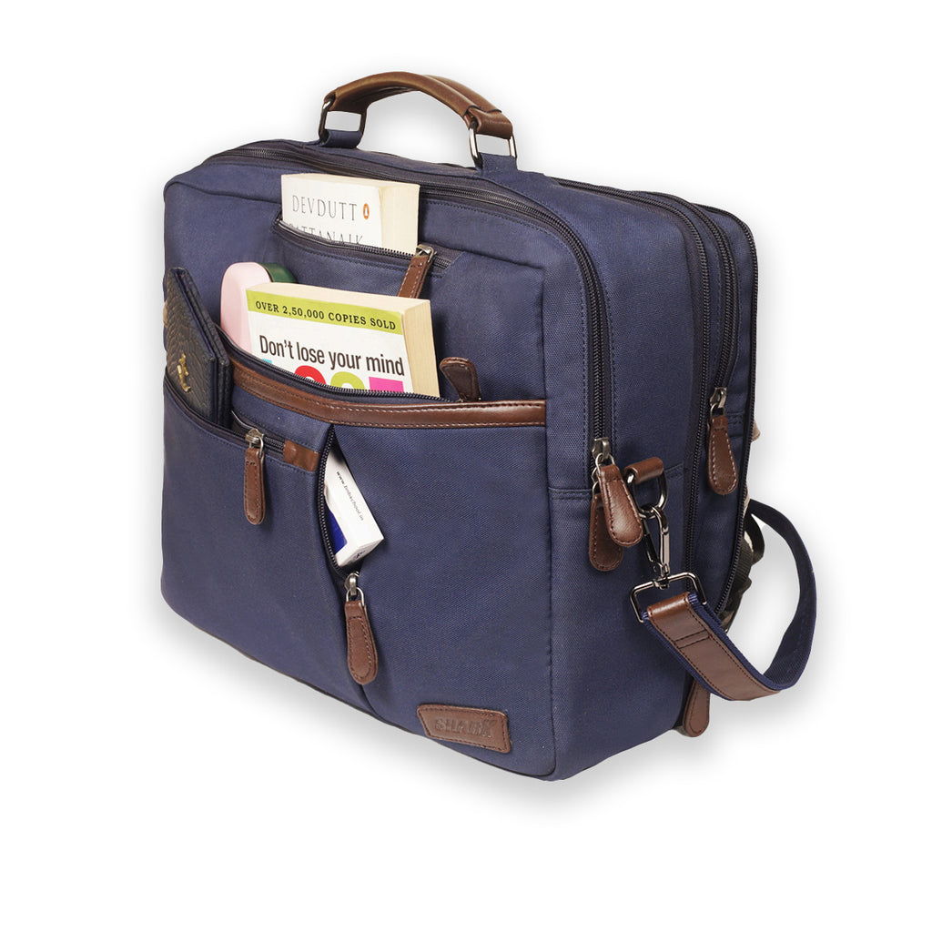 Expandable 1.0 Blu Laptop Bag