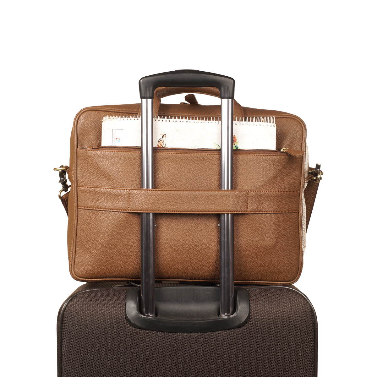 BOLSO Brown Laptop Bag