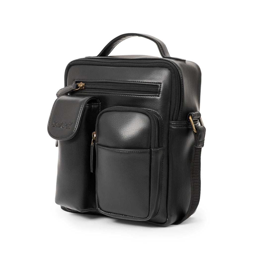 Satchell 1.0 Black Sling Bags