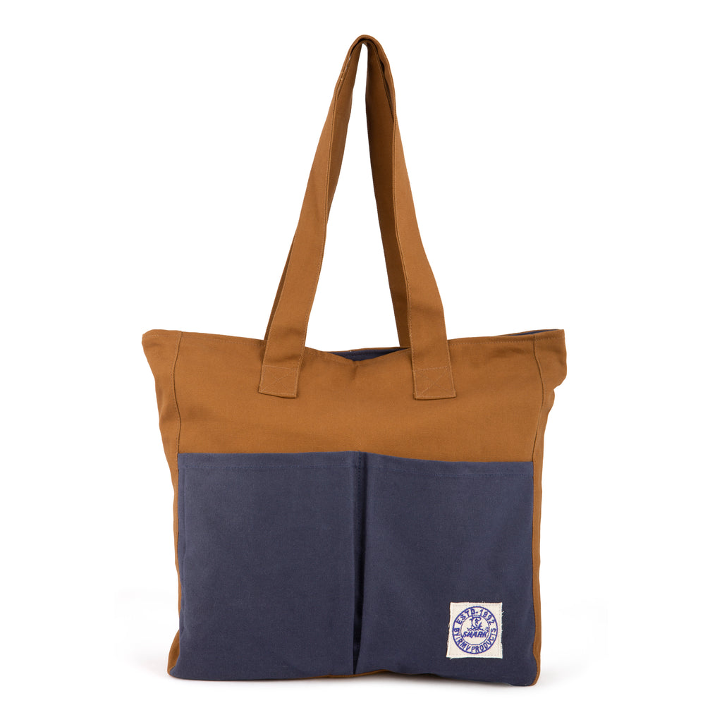 Tote bag (Charcoal and Tan)