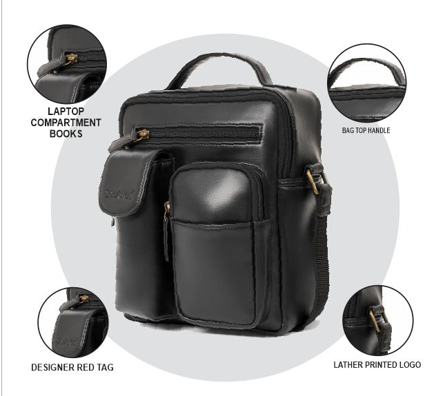 Satchell 1.0 Black Sling Bags