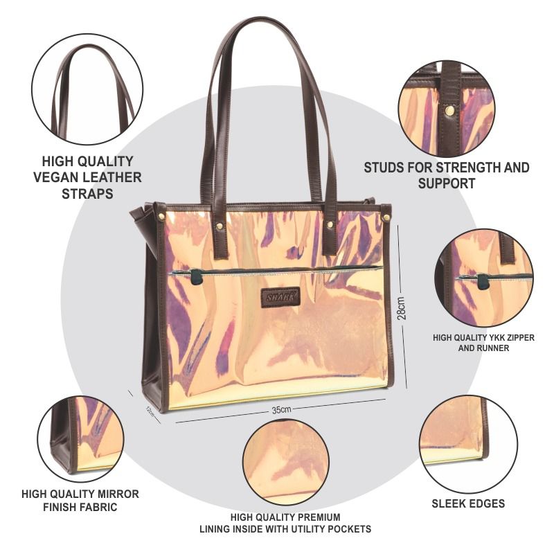 Shine line shopping bag