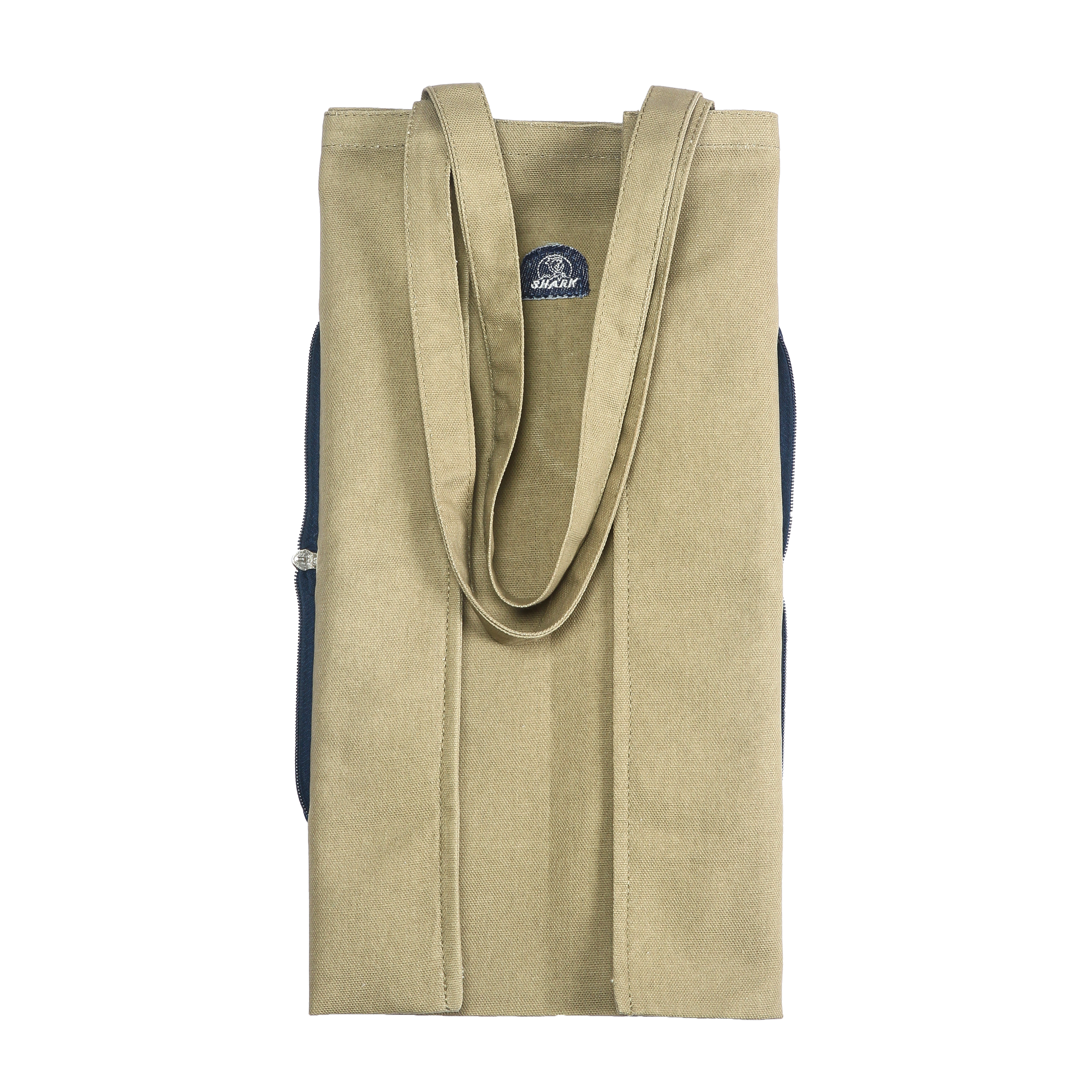HYBRID Wallet Tote Bag(Denim and Khaki)