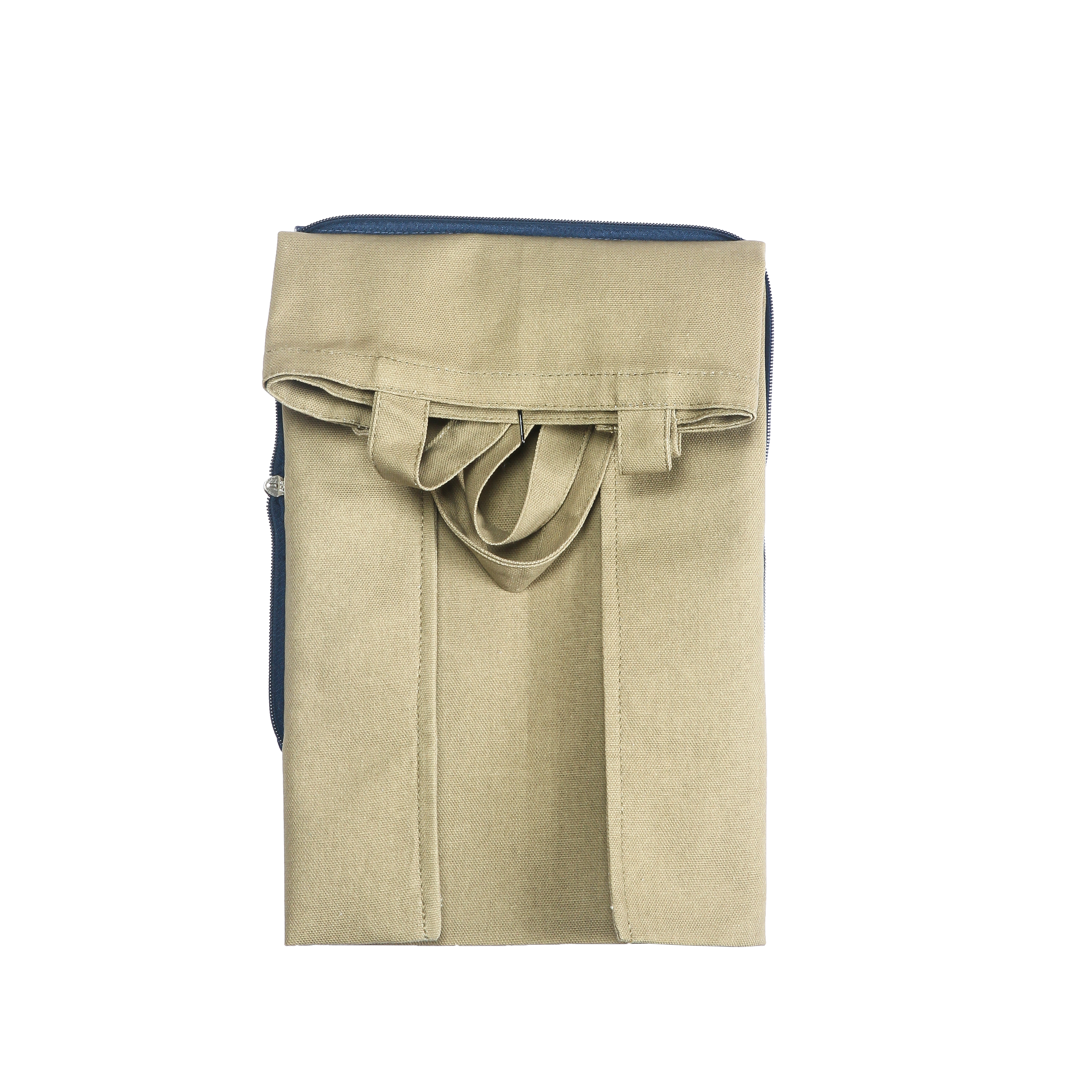 HYBRID Wallet Tote Bag(Denim and Khaki)