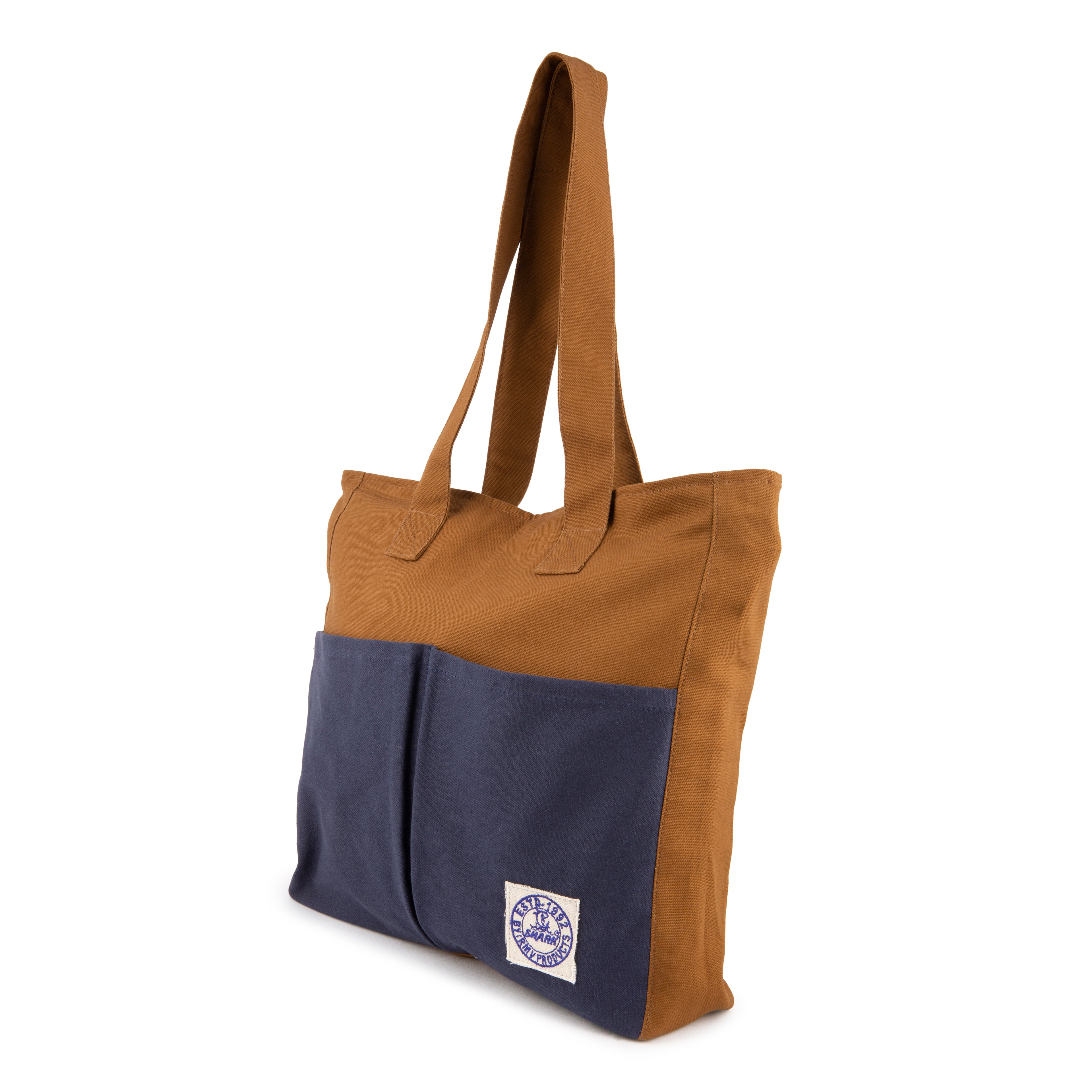 Tote bag (Tan and Navy Blue)