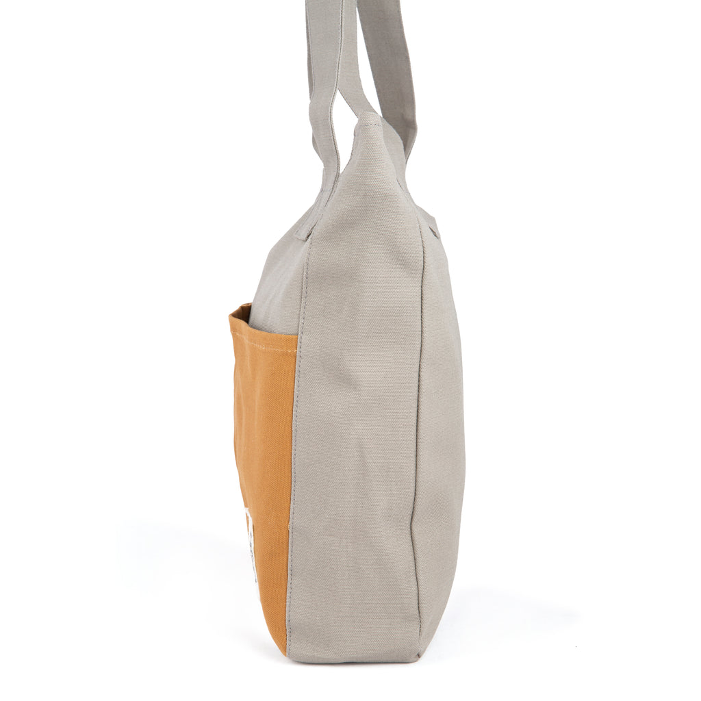Tote bag (Charcoal and Tan)