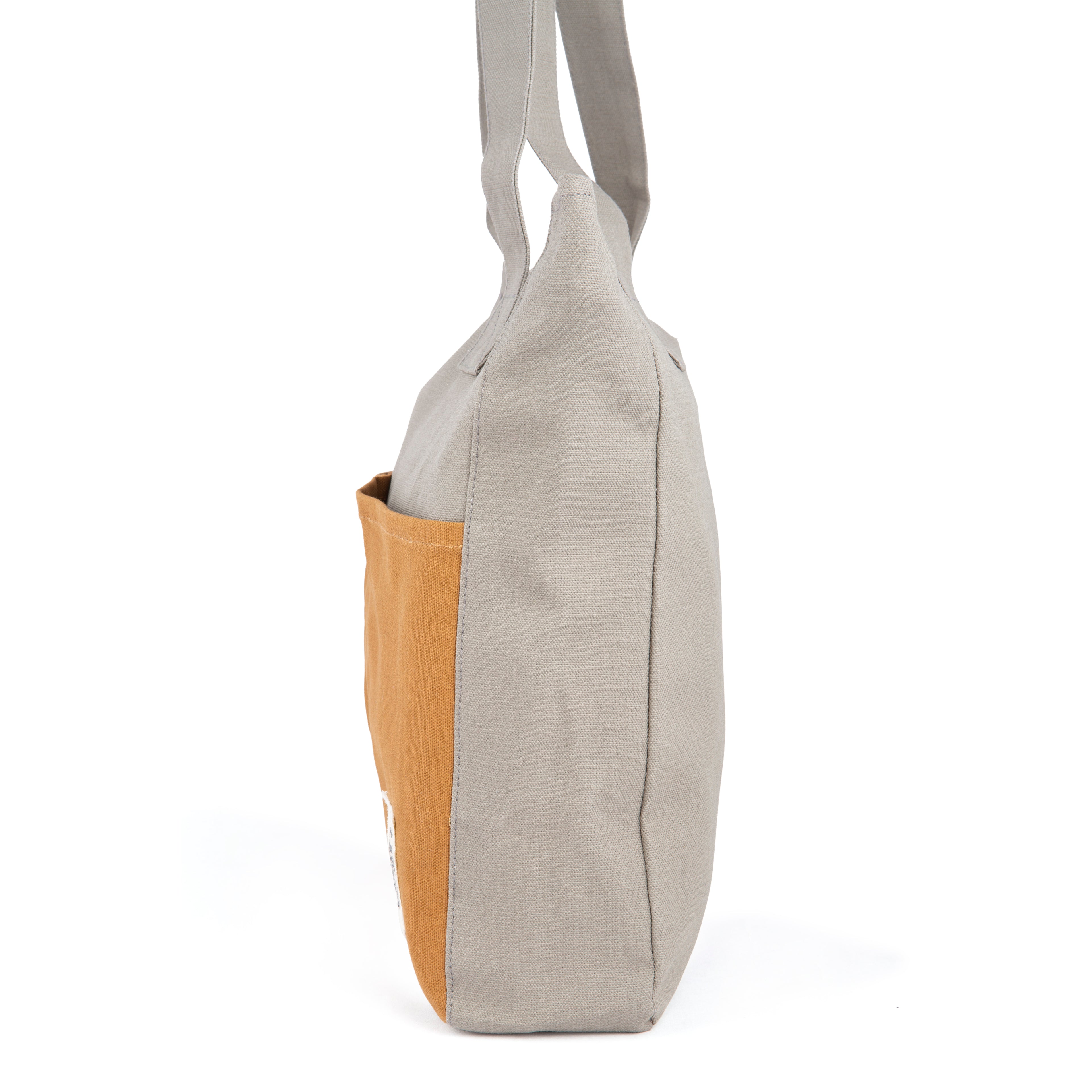 Tote bag (Charcoal and Tan)