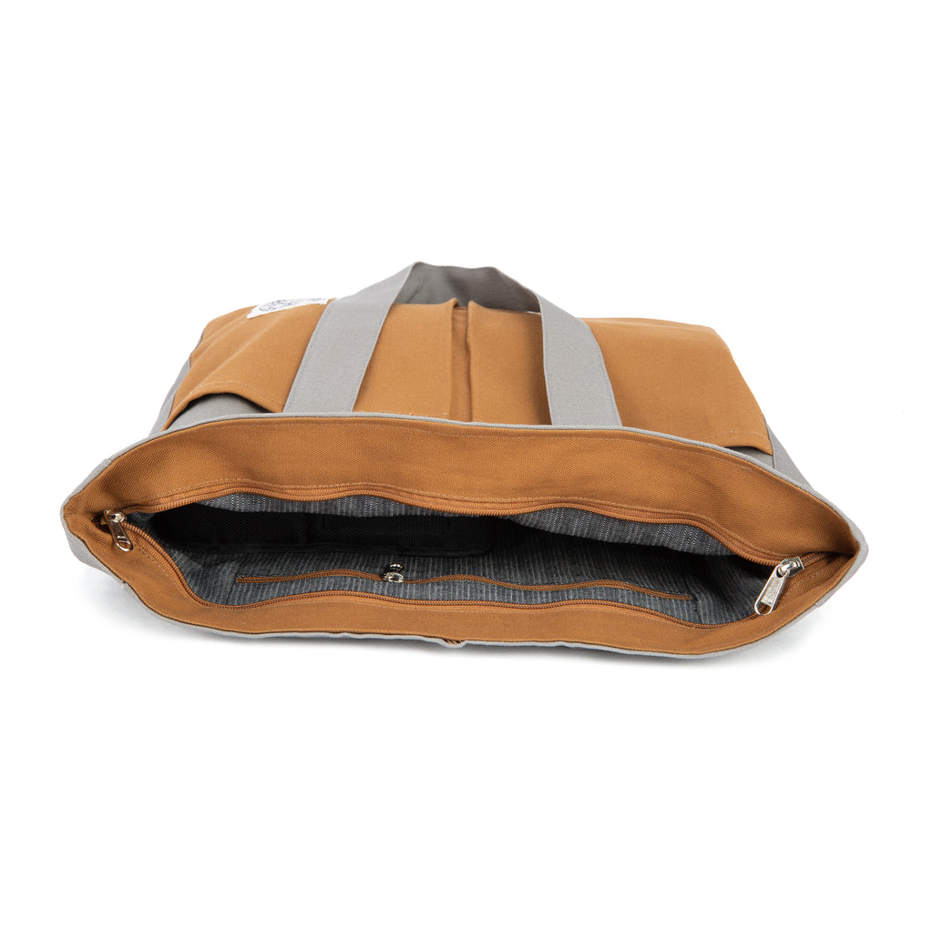 Tote bag (Charcoal and Tan)