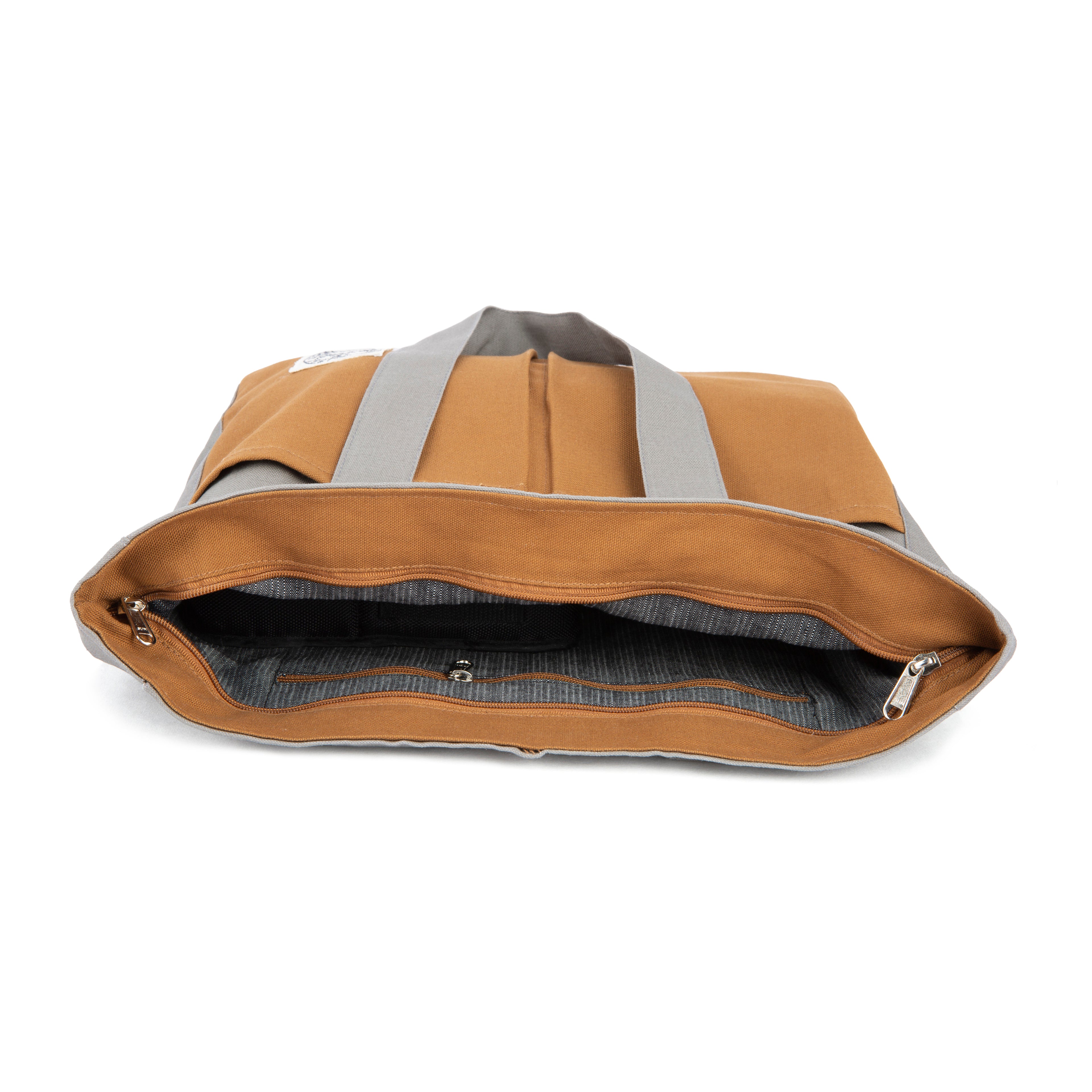 Tote bag (Charcoal and Tan)